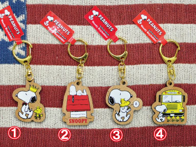 スヌーピー キーホルダー ウッディキーリング